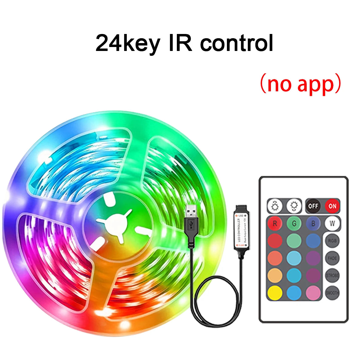 Smart RGB LED Strip Lights – App & Remote Control