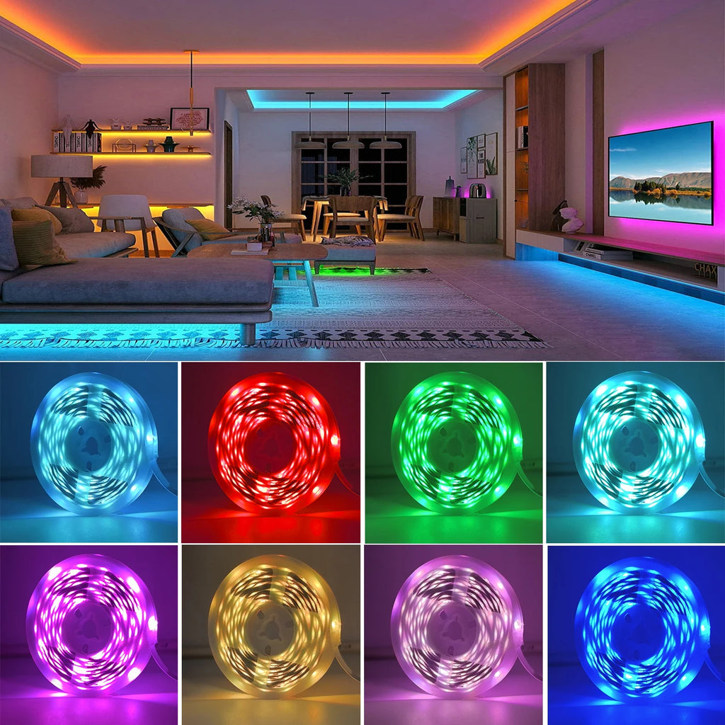 Smart RGB LED Strip Lights – App & Remote Control
